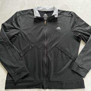 Adidas Women’s size Large black activewear Zip up jacket